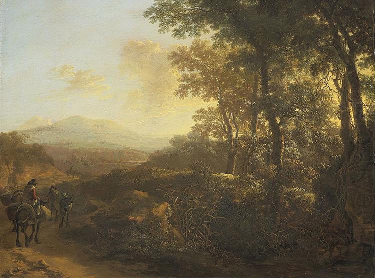 Italian landscape with mule driver., Jan Both